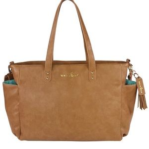 White Elm Aquila Ara almond tote bag laptop bag career